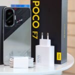 POCO F7 box with charger and cable